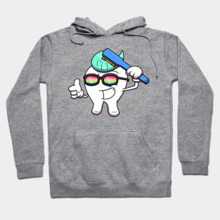 Cool Tooth With Toothpaste Hair Hoodie